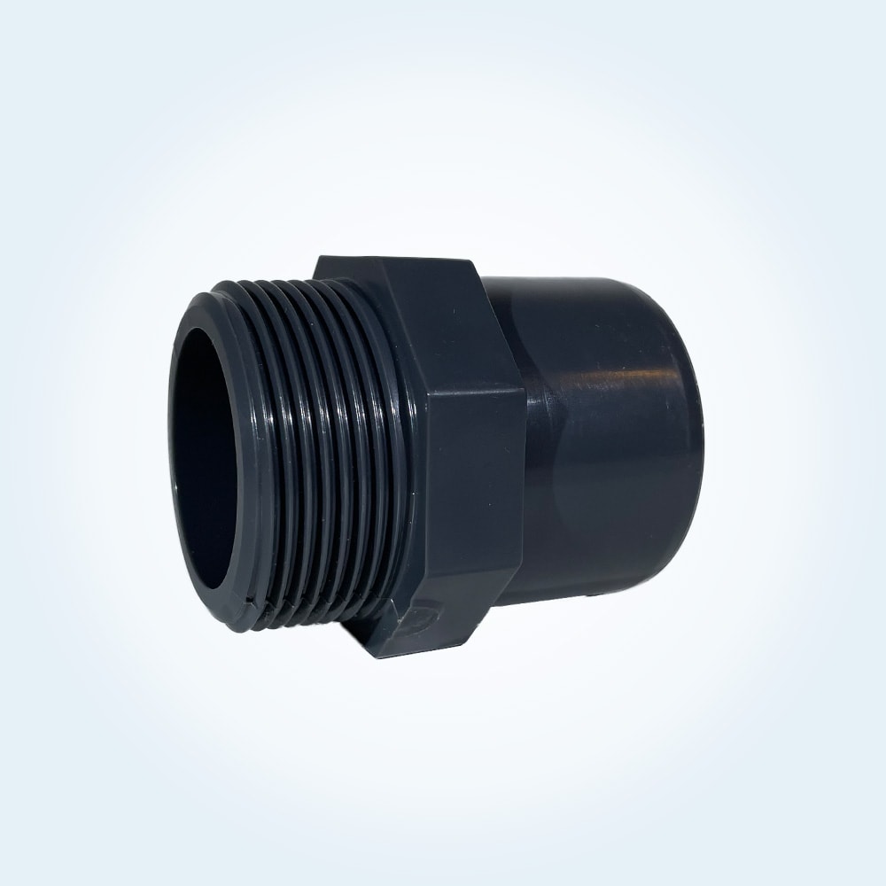 Tryckrör nippel i PVC, 50/40 mm x 1 1/2 tum