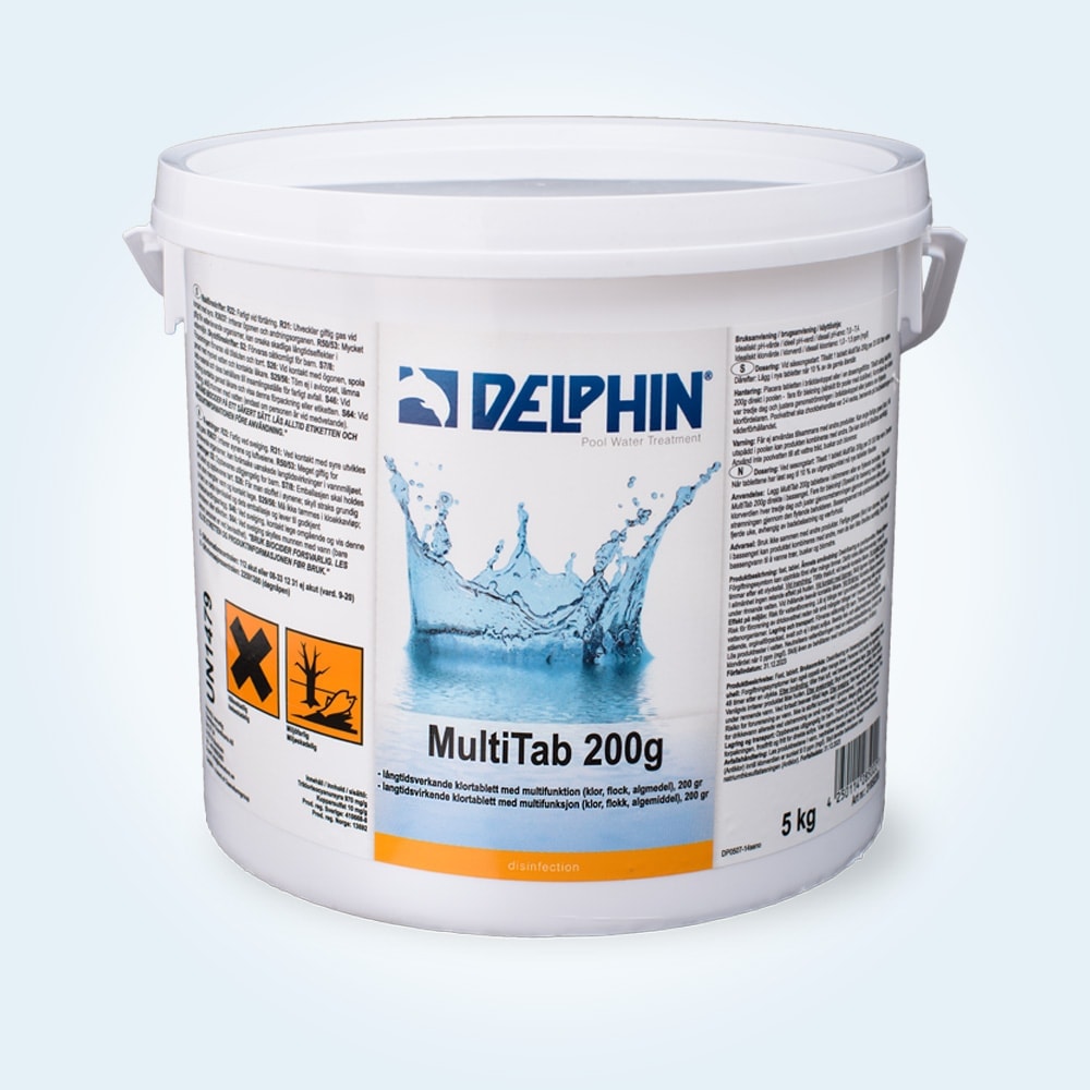 Veckoklor Delphin Multitab, 5 kg